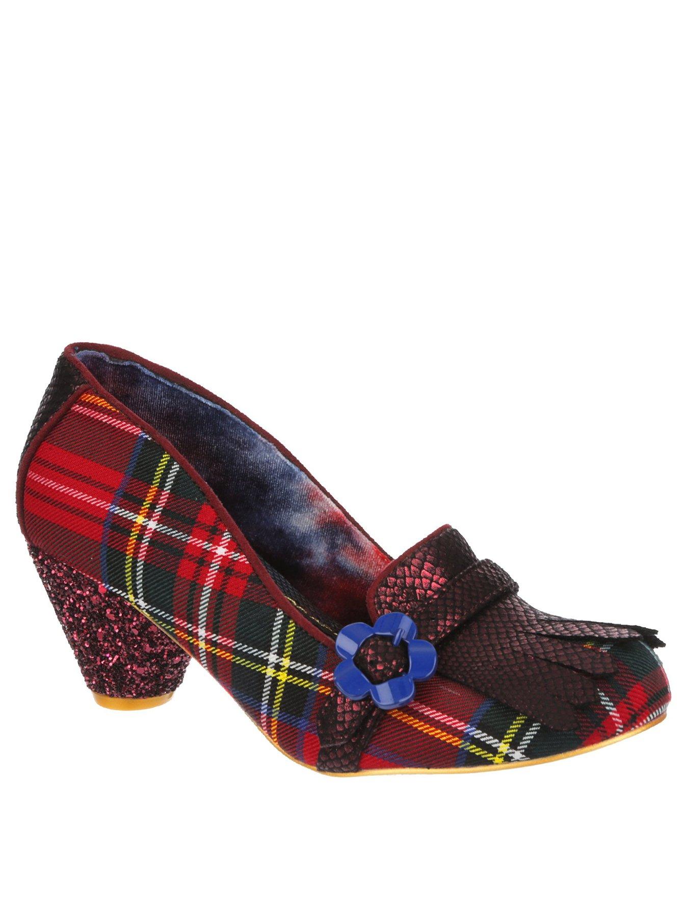 Low Heel Shoes Irregular Choice /'Frozen In Time Kitty/' Loafers Brogues Flat